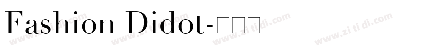 Fashion Didot字体转换